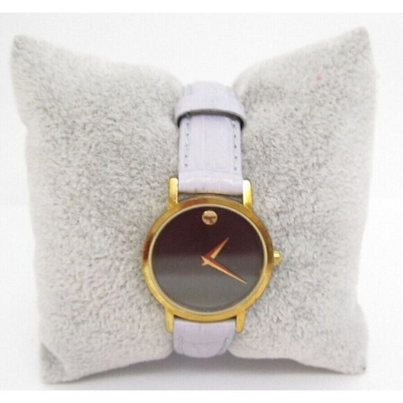 Vtg Movado Swiss Museum Quartz WR Analog‎ 26mm Dial Causal Round Watch (G29) main image 8